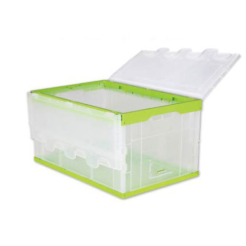 65L Qatlanan Stackable Plastik Konteyner